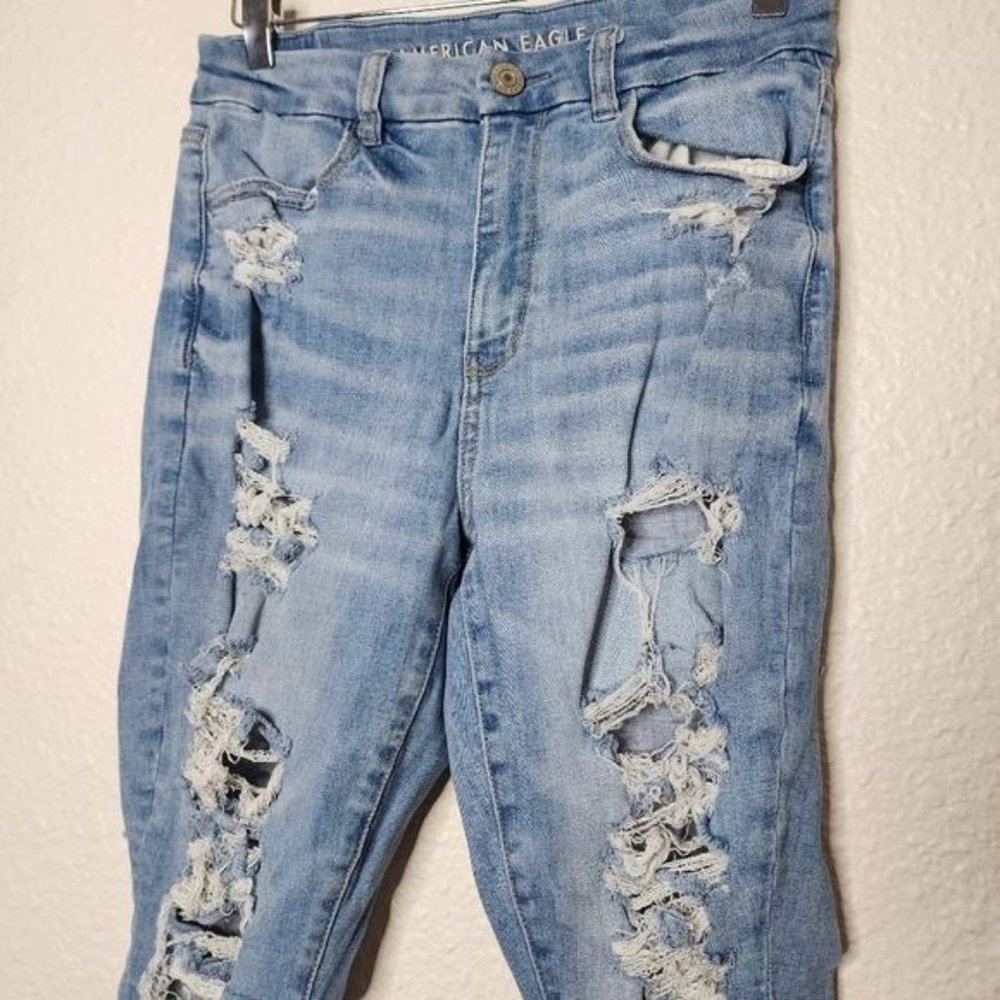 American Eagle Next Level Stretch Curvy High-Waisted Jeggings Crop Size 6 Short - Picture 3 of 8